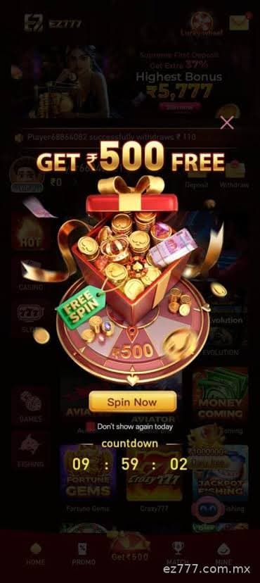 Y1Good app free spin bonus offer screen